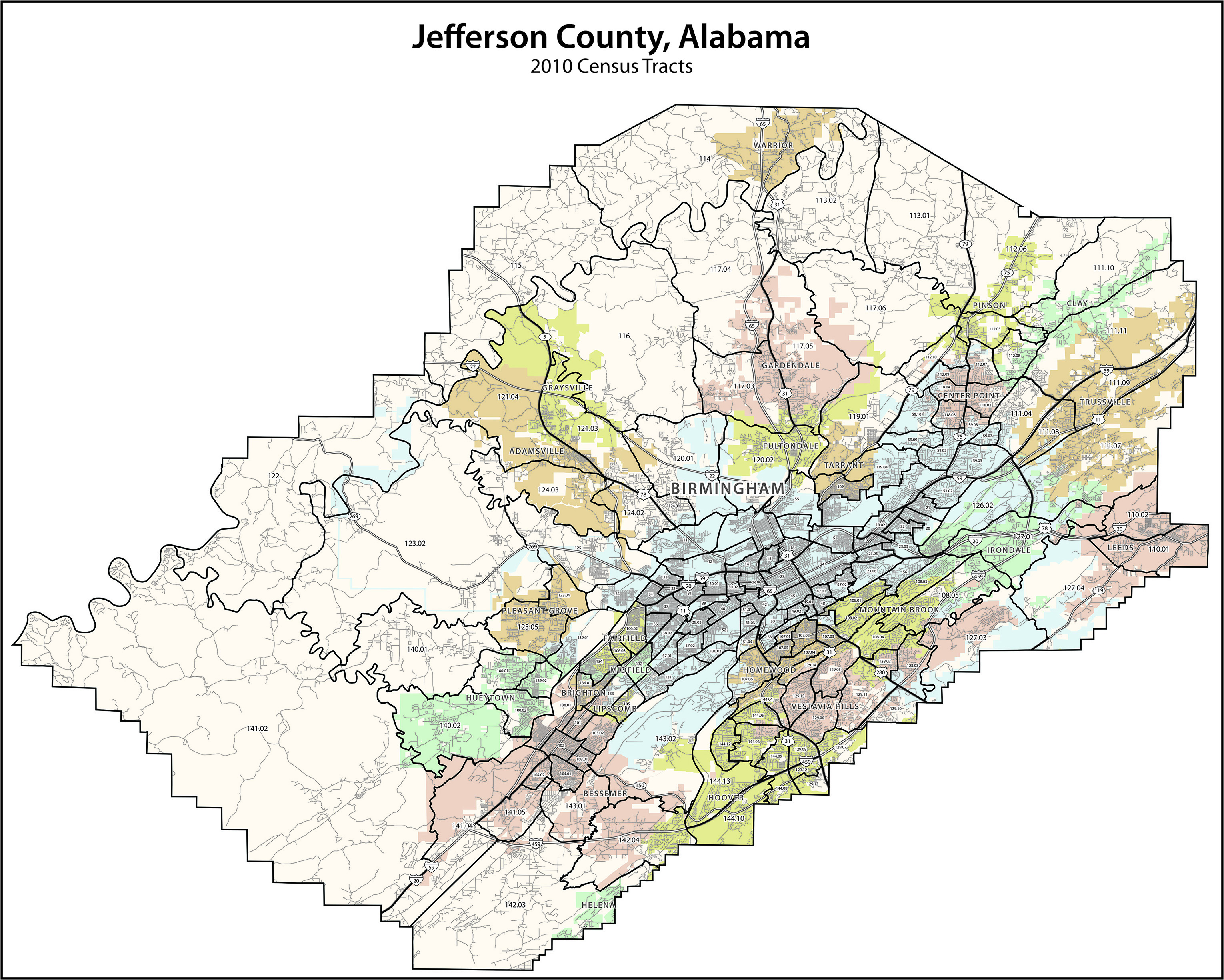 Map Of Jefferson County Alabama Map Of West